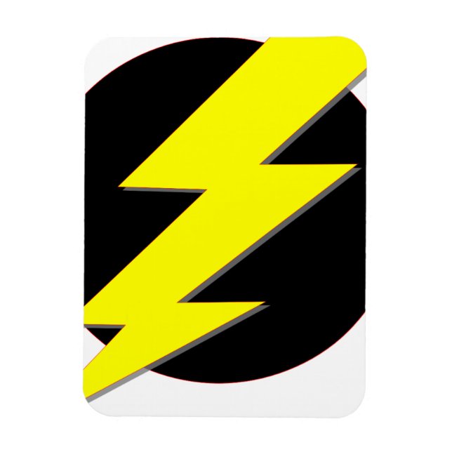 Blixtens cirkel magnet (Vertikal)