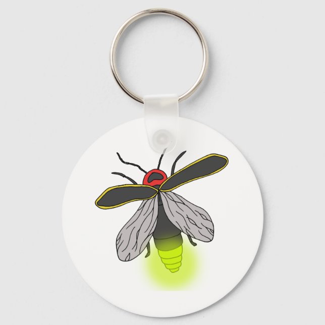 Blixtflygning med kryp nyckelring (Framsida)