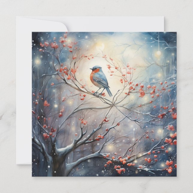 Blixtfull julharmoni julkort (Framsida)