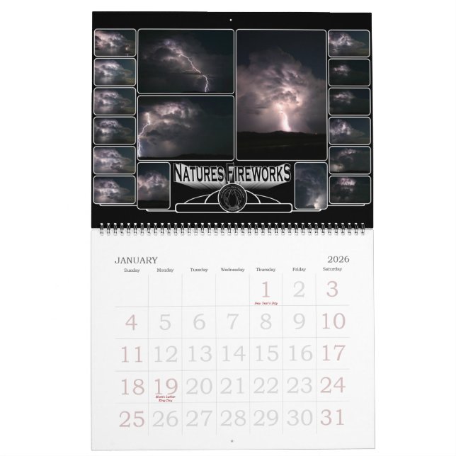 Blixtkalender Kalender (Jan 2026)