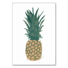 Blixtkort för vuxnor med hel ananas bordsnummer