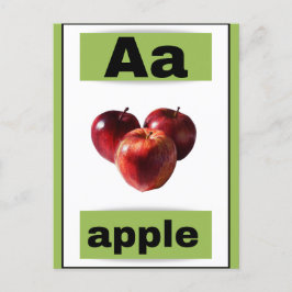 blixtkort med alfabet (med bild i verkligheten) helg vykort