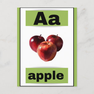 blixtkort med alfabet (med bild i verkligheten) helg vykort