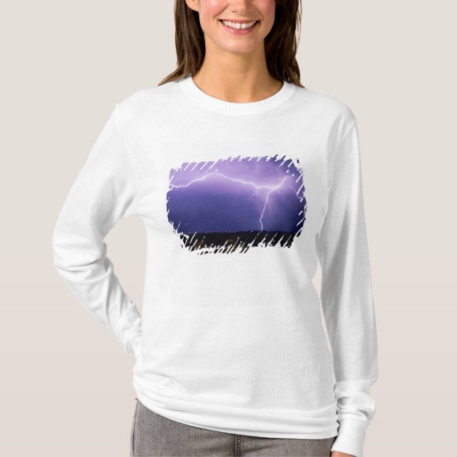 Blixtnedslag över öken, Big Bend Tee (Framsida)