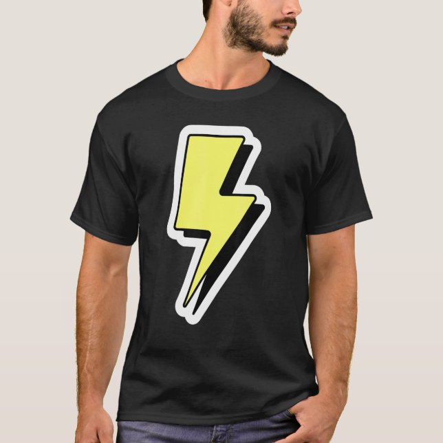 Blixtnedslag, Strejka Tunder Storm Blixtnedslag T Shirt (Framsida)