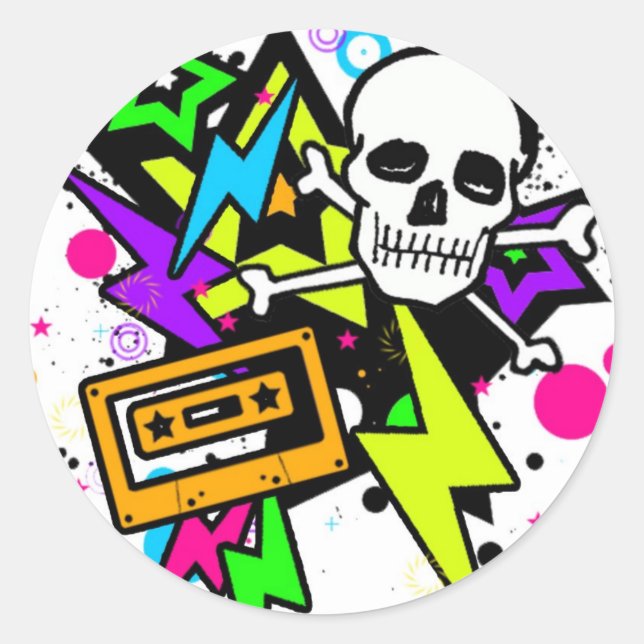 Blixtplatta klistermärken (Framsida)