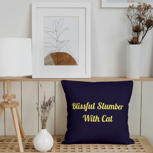 Blixtslummer med Cat Personlig Pet Dreams Kudde (Skapare uppladdad)