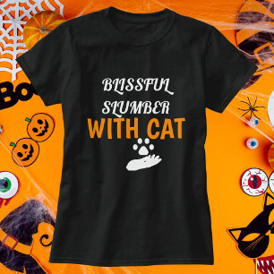 Blixtslummer med katt Halloween-Personlig T Shirt