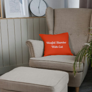 Blixtslumpa med katt Personlig Pet-Orange Kudde