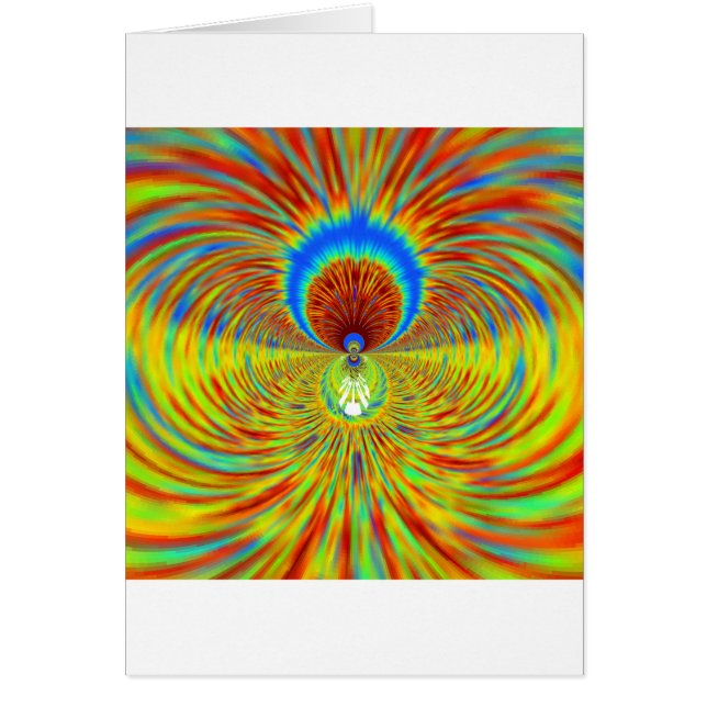 Blixtsnabb brandgrafikondesigner hälsningskort (Framsidan)