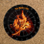 Blixtsnabba Hett Flames på Black Darttavla<br><div class="desc">Det är en upphettad tävling, och ritytan blåser hett med pulserande flammor som brinner orange mot svart bakgrund. Inte ditt typiska kort, det är verkligen unikt som du. Den fotografiska bilden av att branden brinner upp på skrivbordet är mycket realistisk. Ha roligt och anpassa med Namn eller med din egen...</div>
