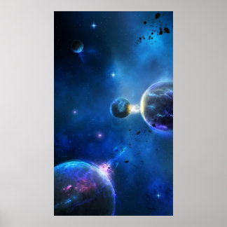 Blixtsnabbt utrymme poster