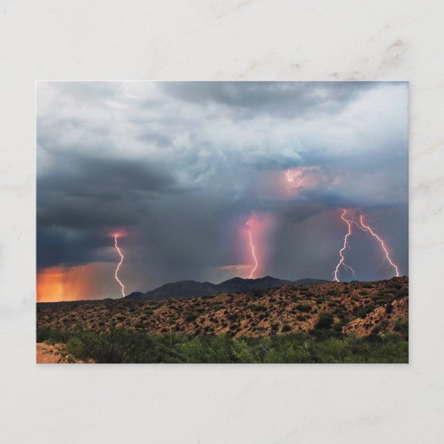 Blixttrippel strejka. vykort (Framsida)