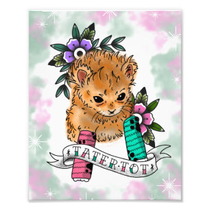 Blixtutskrift av tatuering fototryck