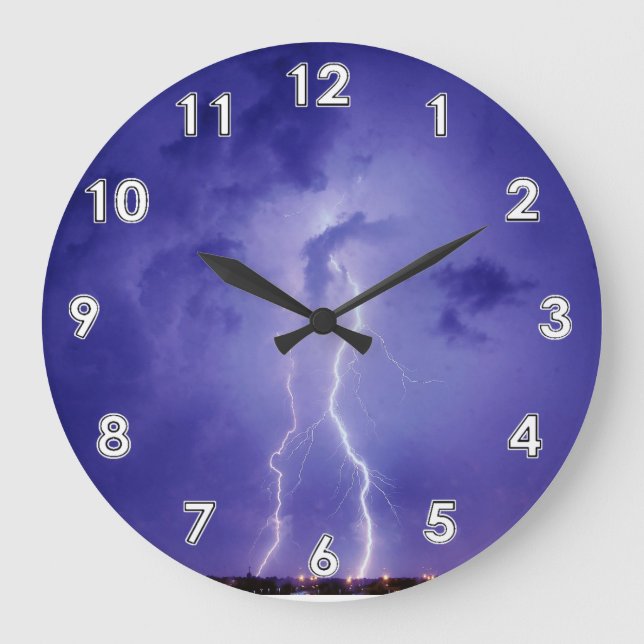 Blixtväggen tar tid på stor klocka (Framsida)