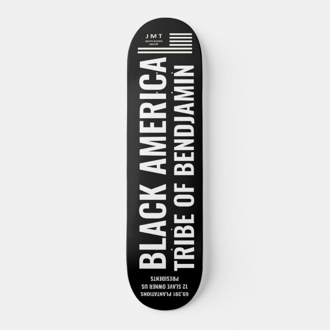 BLK AMERICA T O B Skateboard (Framsida)