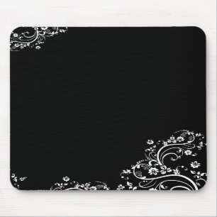 Blk virvlar runt Mousepad Musmatta