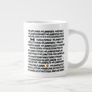 #BLKWMNPLAN Hashtag Planner Jumbo Mugg