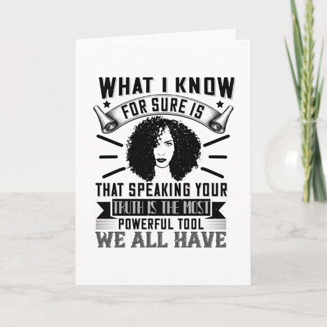 BLM - Att tala din sanning är kraftfullt Kort (Framsida)
