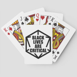 BLM Black Lives är kritiska [B&W] Casinokort