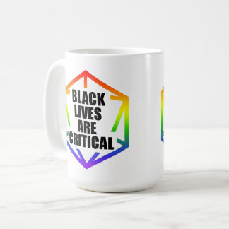 BLM Black Lives are Critical [LGBTQ+] Kaffemugg