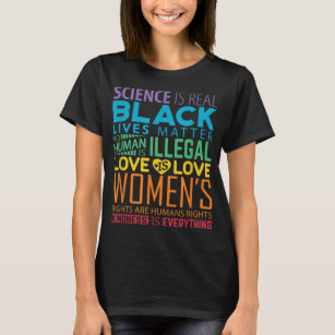 BLM Black Lives materia science är riktig feminist T Shirt
