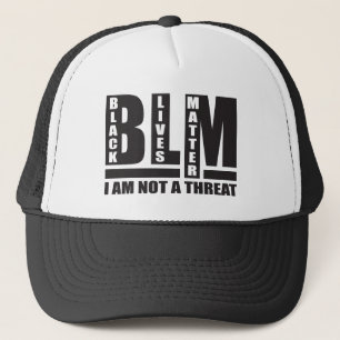 BLM Black Lives Matter Jag är inte ett hot Keps