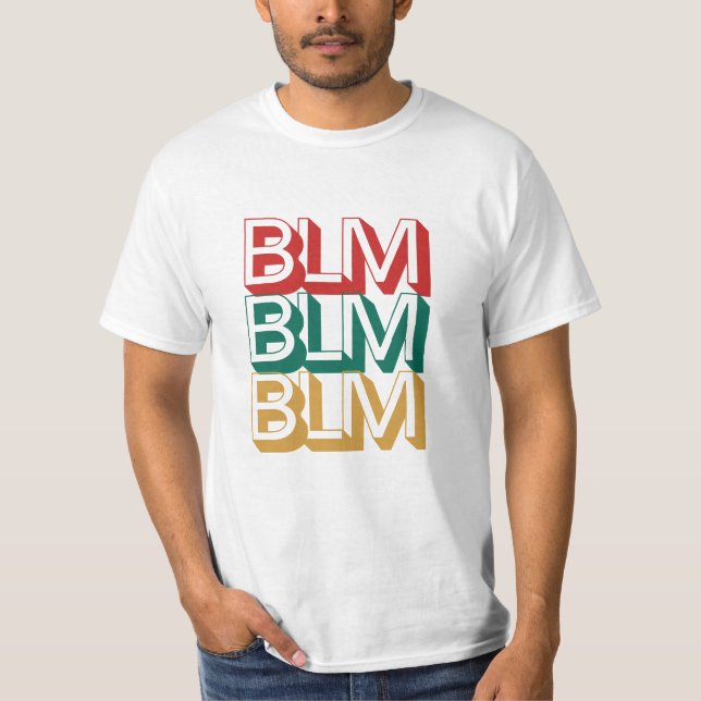 BLM Black Lives Matter T Shirt (Framsida)