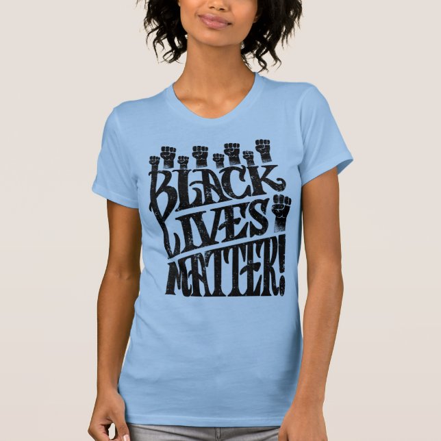 BLM Black Lives Matter T Shirt (Framsida)
