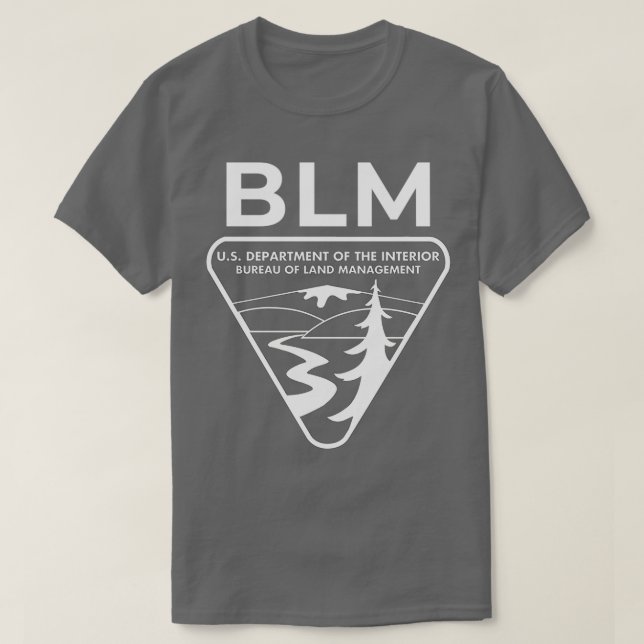 BLM Bureau of Land Management White 1 T Shirt (Design framsida)