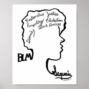 BLM-design - tredje Ställe - Billie Mercado Poster