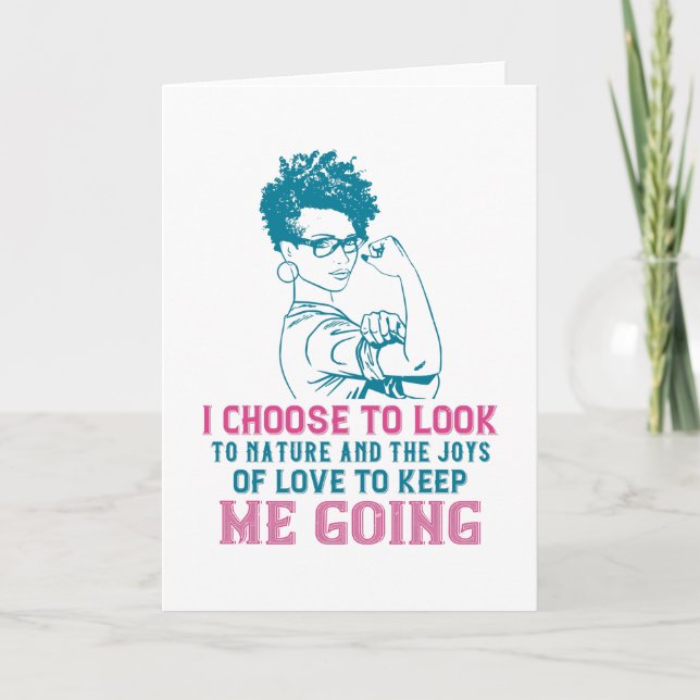 BLM - Kärlek och natur håller mig igång Kort (Framsida)