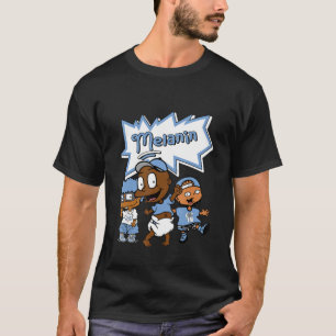 Blm Melanin Kids to Matching Retro Universiteten B T Shirt