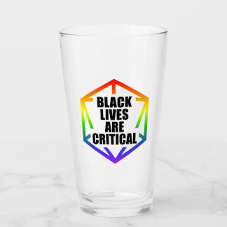BLM Svarta liv är kritiska [HBTQ+] Glaskopp