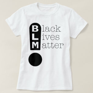 BLM-utropstecken som stöder svarta liv T Shirt