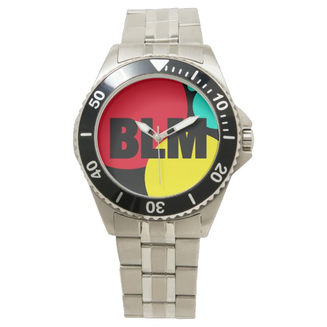 BLM Vi står tillsammans Anpassningsbar Färg Solida Armbandsur (Framsida)