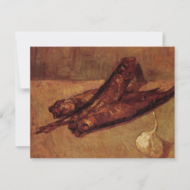 Bloaters och vitlök av Vincent van Gogh Inbjudan (Framsida)