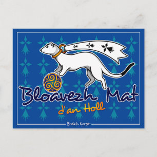 Bloavezh mat d'an holl (Bonne année à tous) Vykort