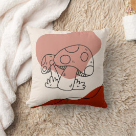 BLOB-formning för svamp i höstrum - Abstrakt Kudde