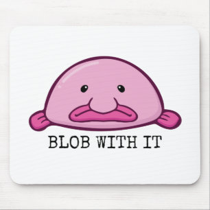 Blob med den / blobbfisk musmatta