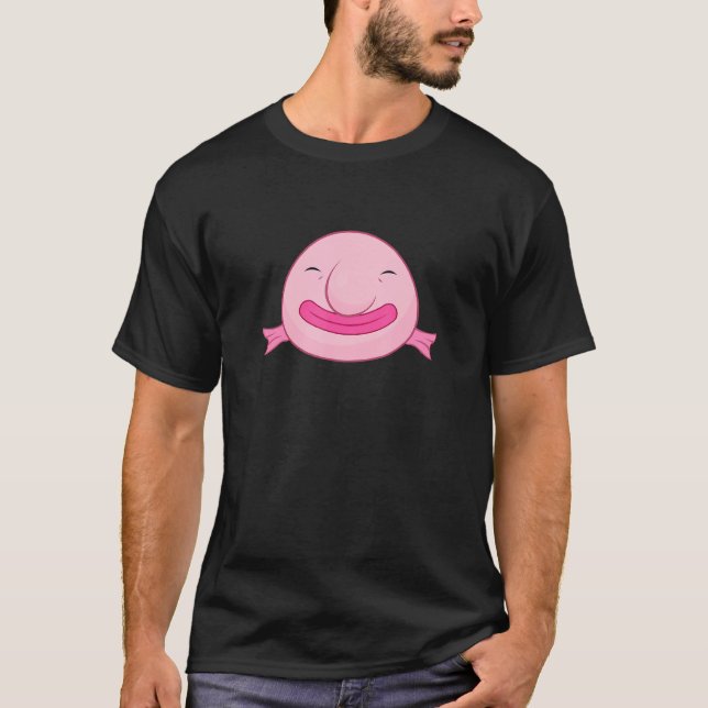 Blobby Bob Blobfish Spirit Animal Fish Rosa Blobf T Shirt (Framsida)