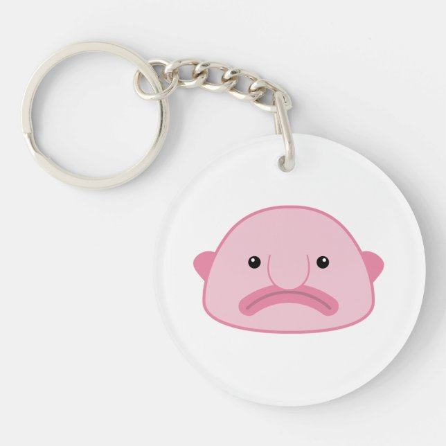 Blobfish akryl Keychain (Framsidan)