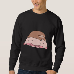 Blobfish and Little Sloth Lång Ärmad Tröja