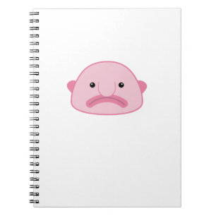 Blobfish anteckningsbok med spiral