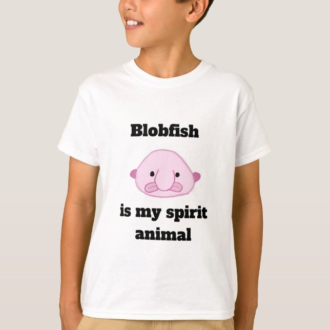 Blobfish är mitt andedjur t shirt (Framsida)