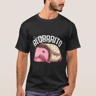 Blobfish Burrito Gift for Fish Älskare Manar Wom T Shirt