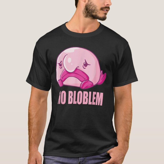 Blobfish costume - ful blob fish ansikte - Funny B T Shirt (Framsida)