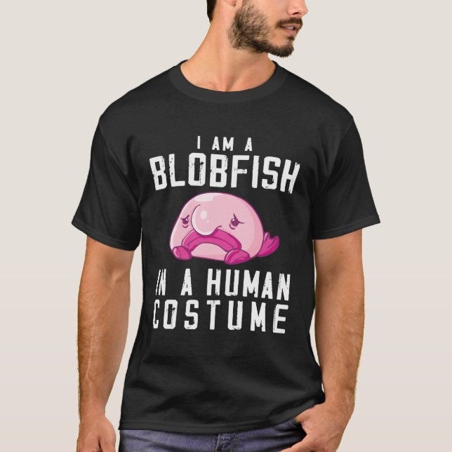 Blobfish Costume - Ugly Blob Fish Ansikte - FUNNY  T Shirt (Framsida)