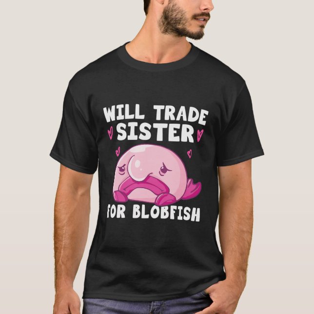 Blobfish Costume - Ugly Blob Fish Ansikte - FUNNY  T Shirt (Framsida)