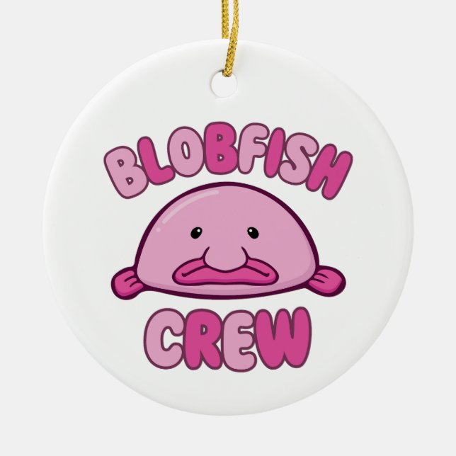 Blobfish Crew Julgransprydnad Keramik (Framsidan)